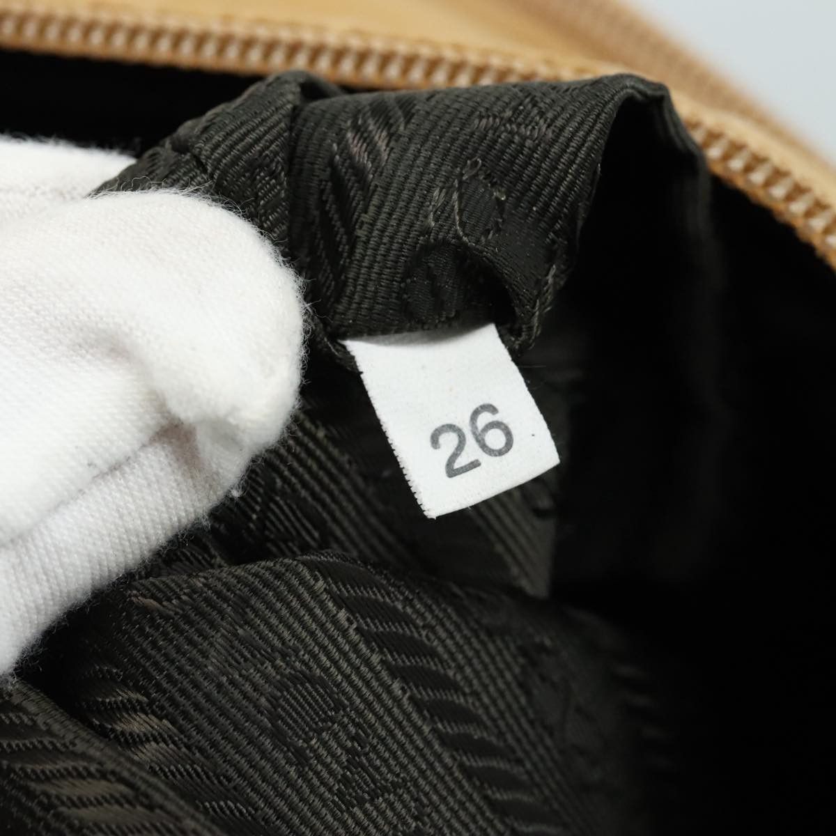 Prada Tessuto Beige Synthetic Shoulder Bag (Pre-Owned) Size ONE SIZE - 16 Thumbnail