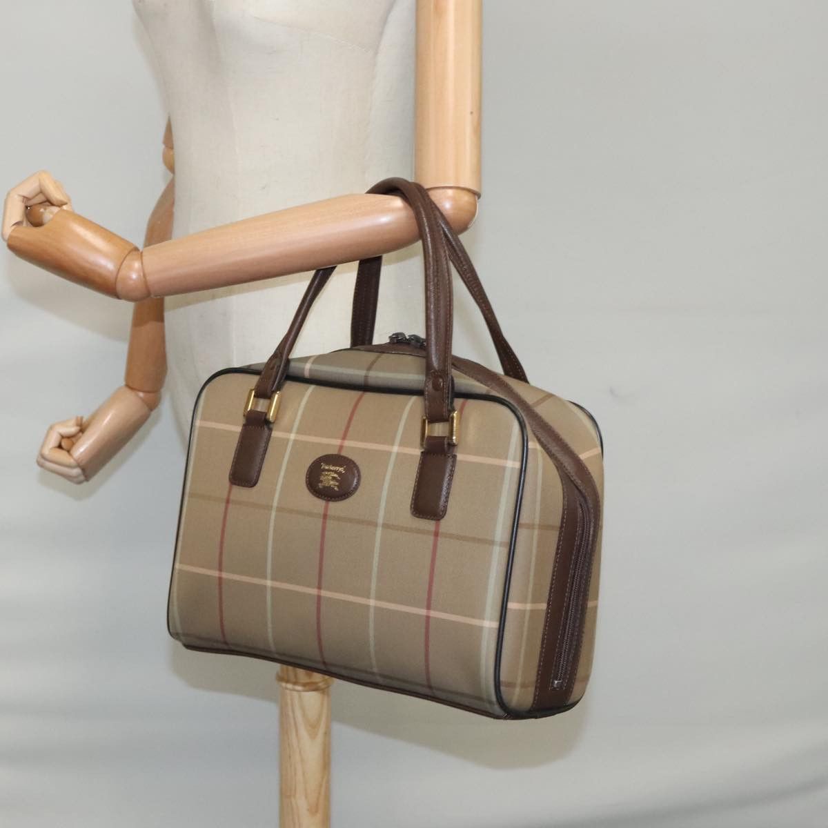 Burberry Beige Canvas Handbag (Pre-Owned) Size ONE SIZE - 14 Thumbnail
