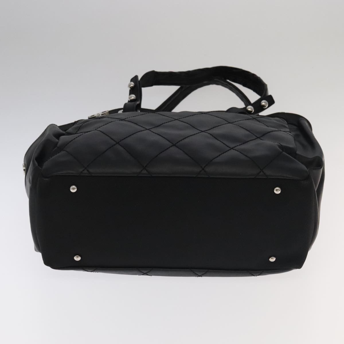 Chanel Biarritz Black Leather Tote Bag (Pre-Owned) Size ONE SIZE - 7 Thumbnail