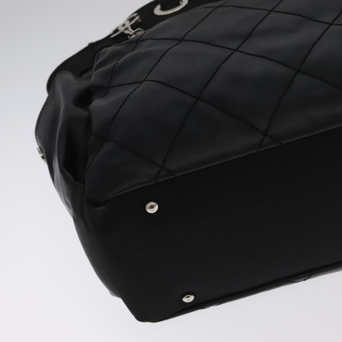 Chanel Biarritz Black Leather Tote Bag (Pre-Owned) Size ONE SIZE - 9 Thumbnail