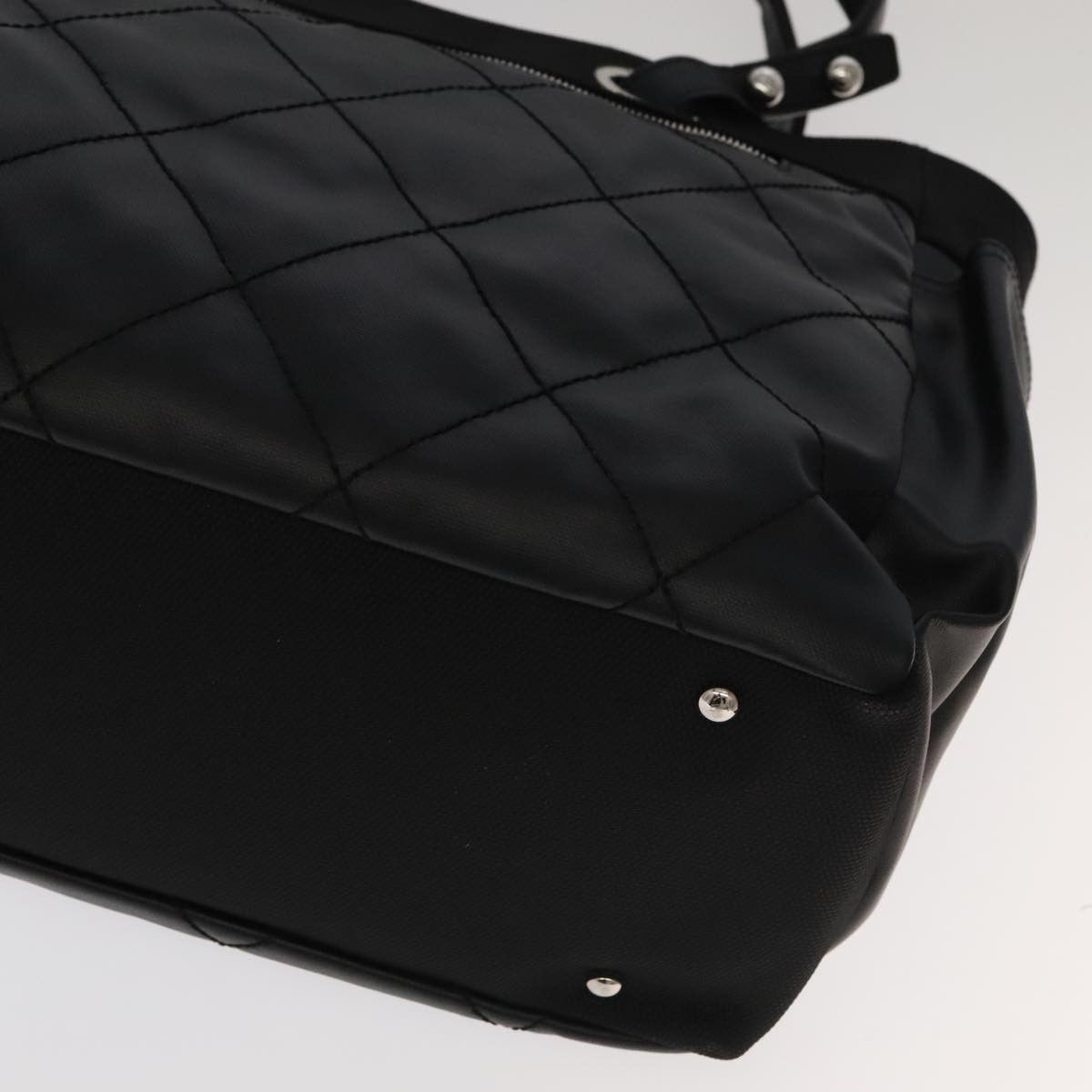 Chanel Biarritz Black Leather Tote Bag (Pre-Owned) Size ONE SIZE - 8 Thumbnail