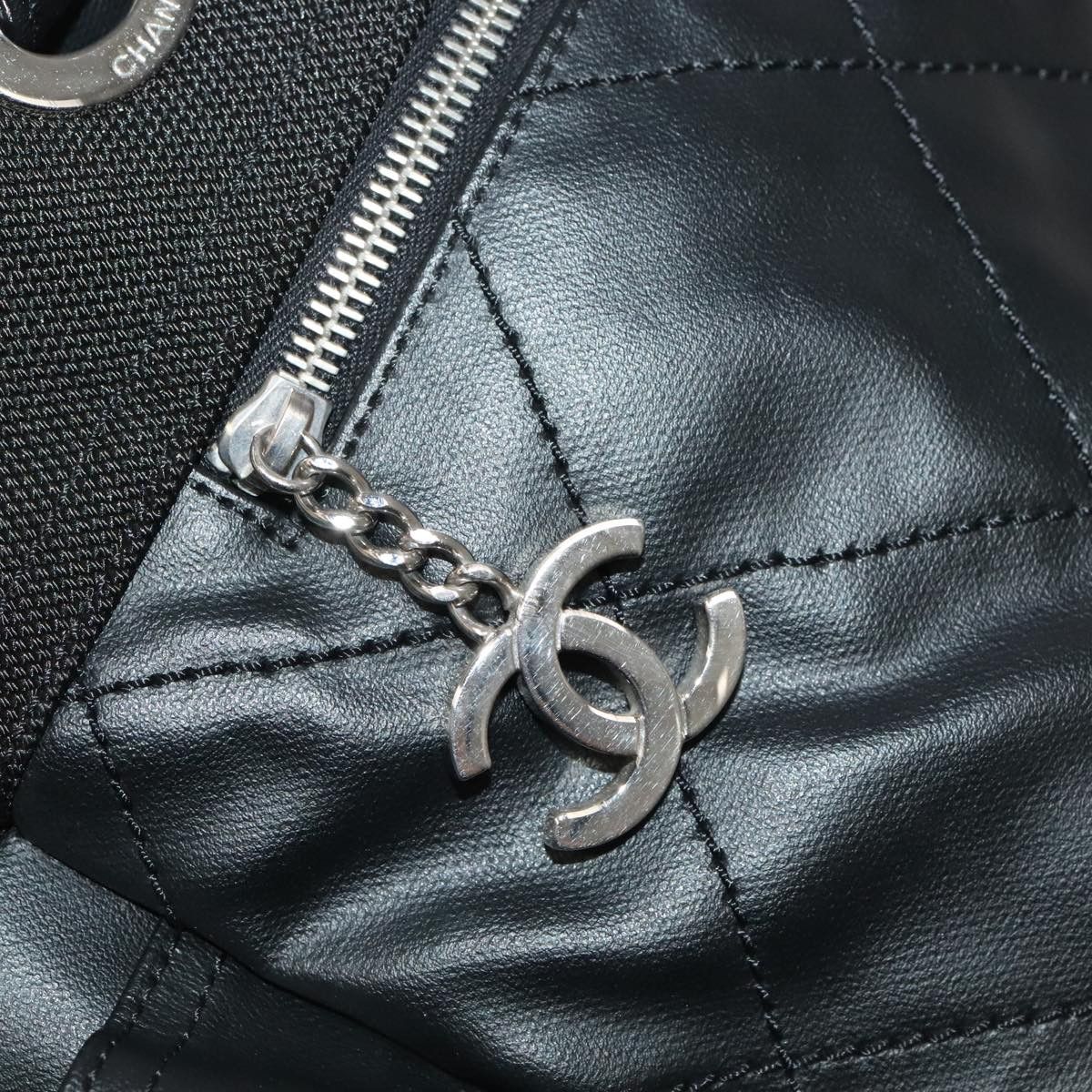 Chanel Biarritz Black Leather Tote Bag (Pre-Owned) Size ONE SIZE - 16 Thumbnail