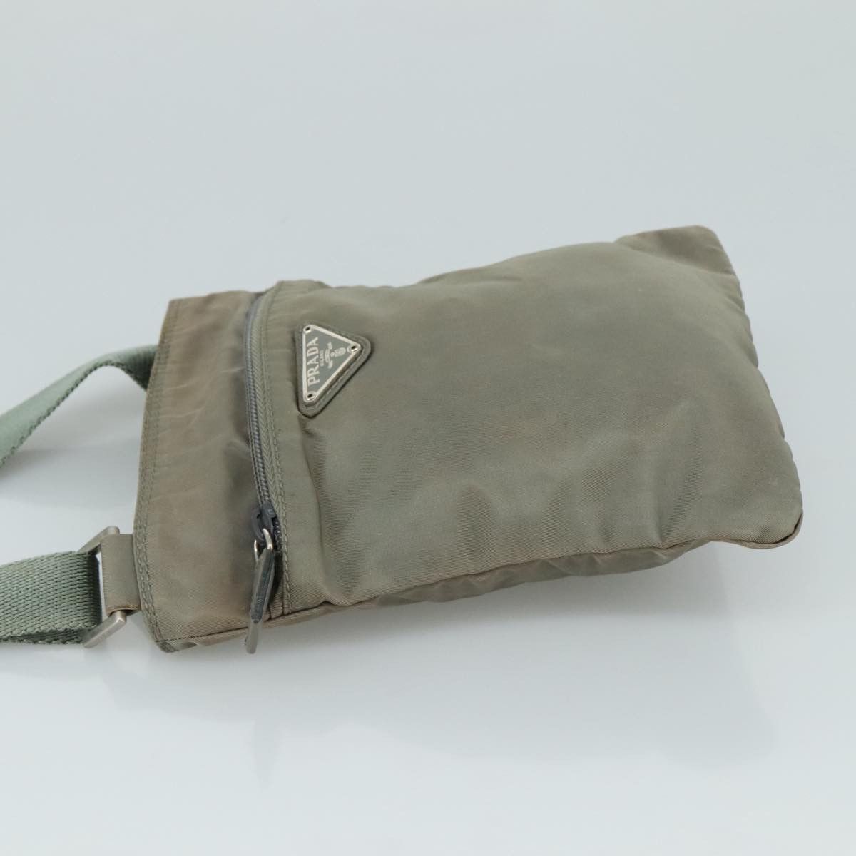 Prada Grey Synthetic Shoulder Bag (Pre-Owned) Size ONE SIZE - 4 Thumbnail
