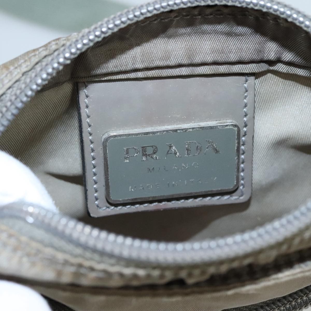 Prada Grey Synthetic Shoulder Bag (Pre-Owned) Size ONE SIZE - 16 Thumbnail