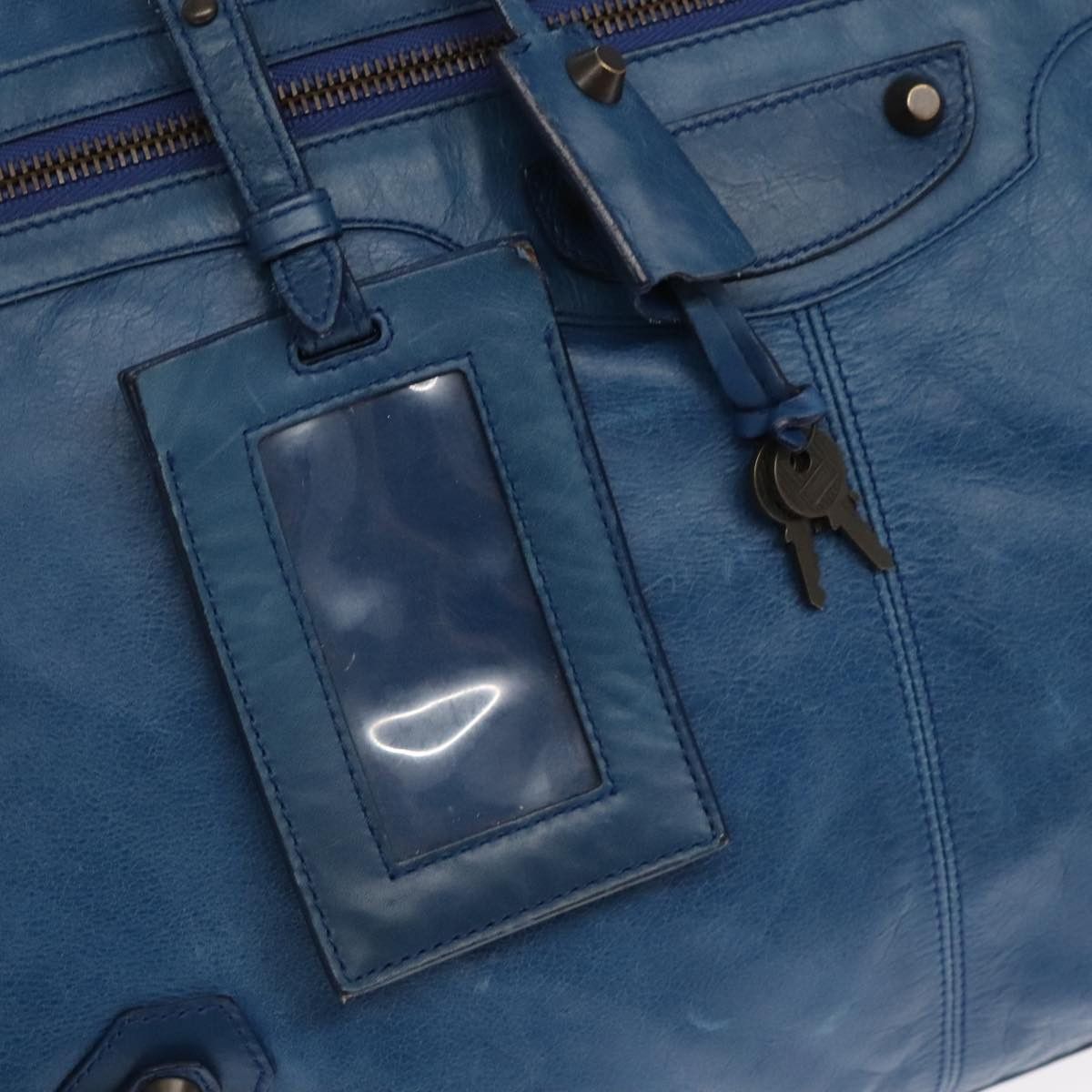 Balenciaga Blue Leather Handbag (Pre-Owned) Size ONE SIZE - 13 Thumbnail