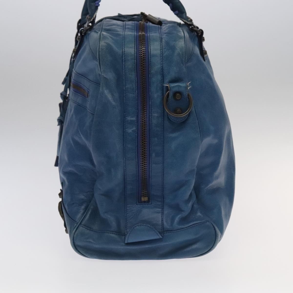 Balenciaga Blue Leather Handbag (Pre-Owned) Size ONE SIZE - 3 Thumbnail