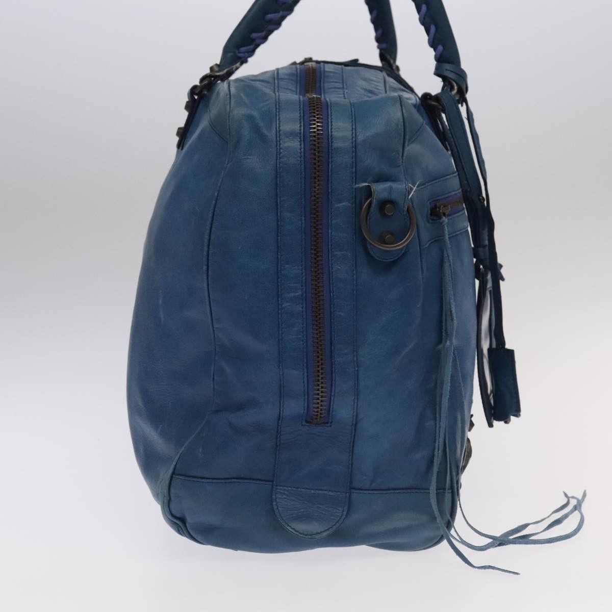 Balenciaga Blue Leather Handbag (Pre-Owned) Size ONE SIZE - 4 Thumbnail
