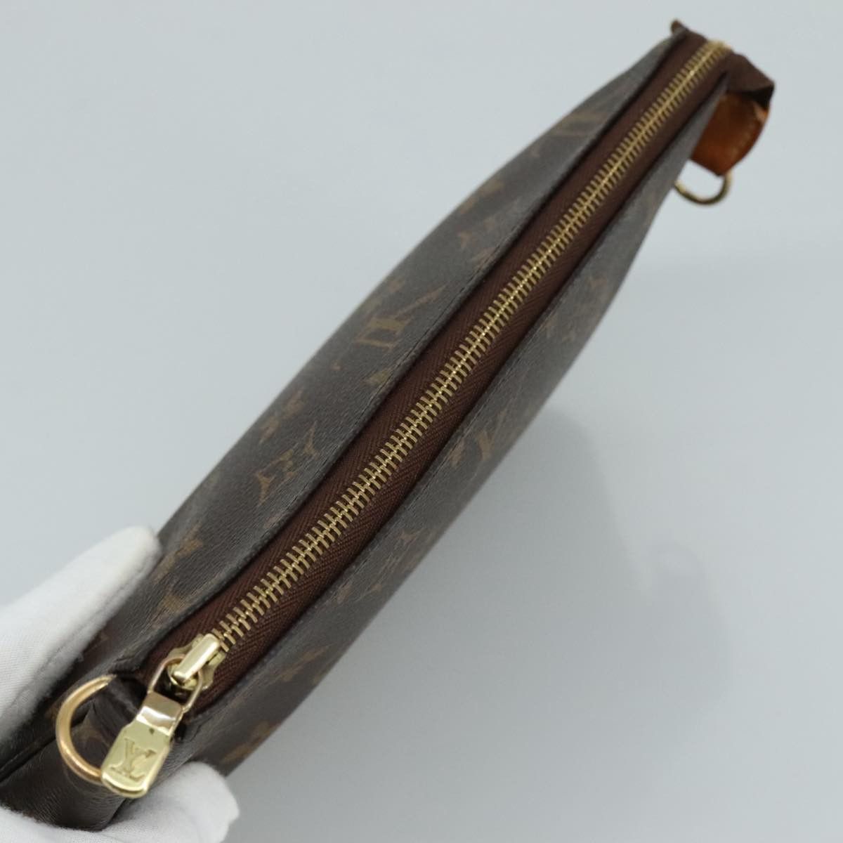 Louis Vuitton Pochette Accessoire Brown Canvas Clutch Bag (Pre-Owned) Size ONE SIZE - 12 Thumbnail