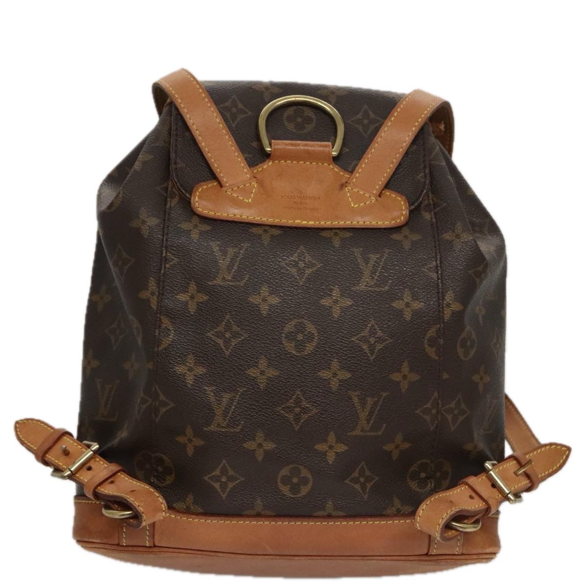 Louis Vuitton Montsouris Mm Brown Canvas Backpack Bag (Pre-Owned) Size ONE SIZE - 2 Thumbnail
