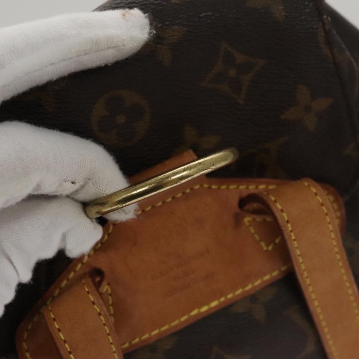 Louis Vuitton Montsouris Mm Brown Canvas Backpack Bag (Pre-Owned) Size ONE SIZE - 19 Thumbnail