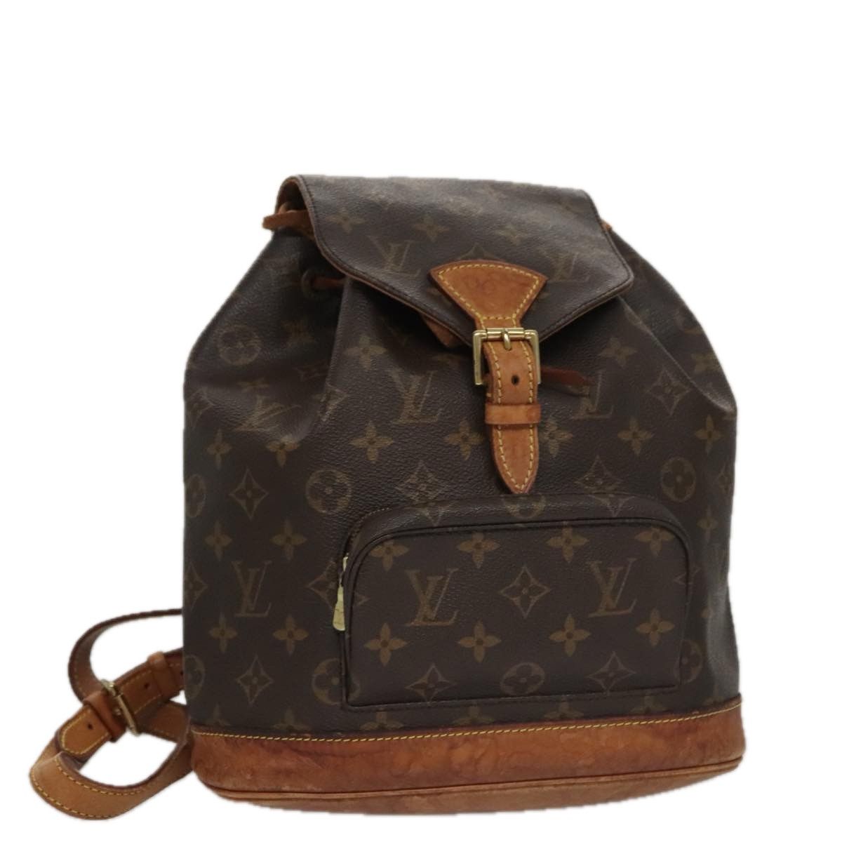 Louis Vuitton Montsouris Mm Brown Canvas Backpack Bag (Pre-Owned) Size ONE SIZE - 20 Thumbnail