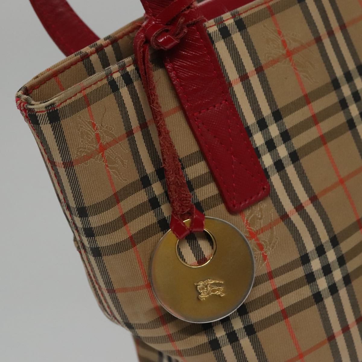 Burberry Nova Check Beige Canvas Shoulder Bag (Pre-Owned) Size ONE SIZE - 12 Thumbnail