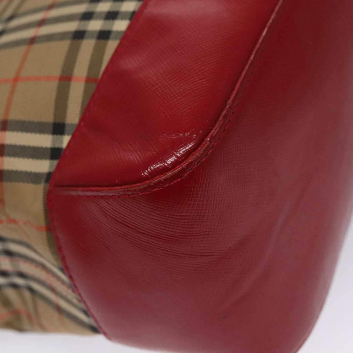 Burberry Nova Check Beige Canvas Shoulder Bag (Pre-Owned) Size ONE SIZE - 10 Thumbnail