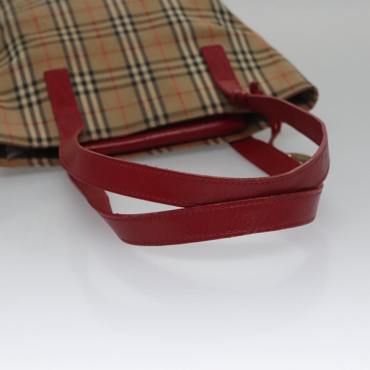 Burberry Nova Check Beige Canvas Shoulder Bag (Pre-Owned) Size ONE SIZE - 5 Thumbnail