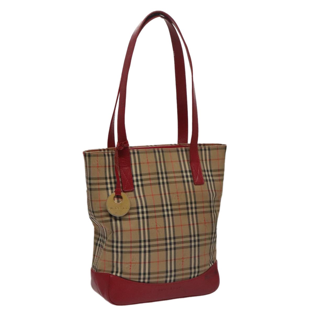 Burberry Nova Check Beige Canvas Shoulder Bag (Pre-Owned) Size ONE SIZE - 13 Thumbnail