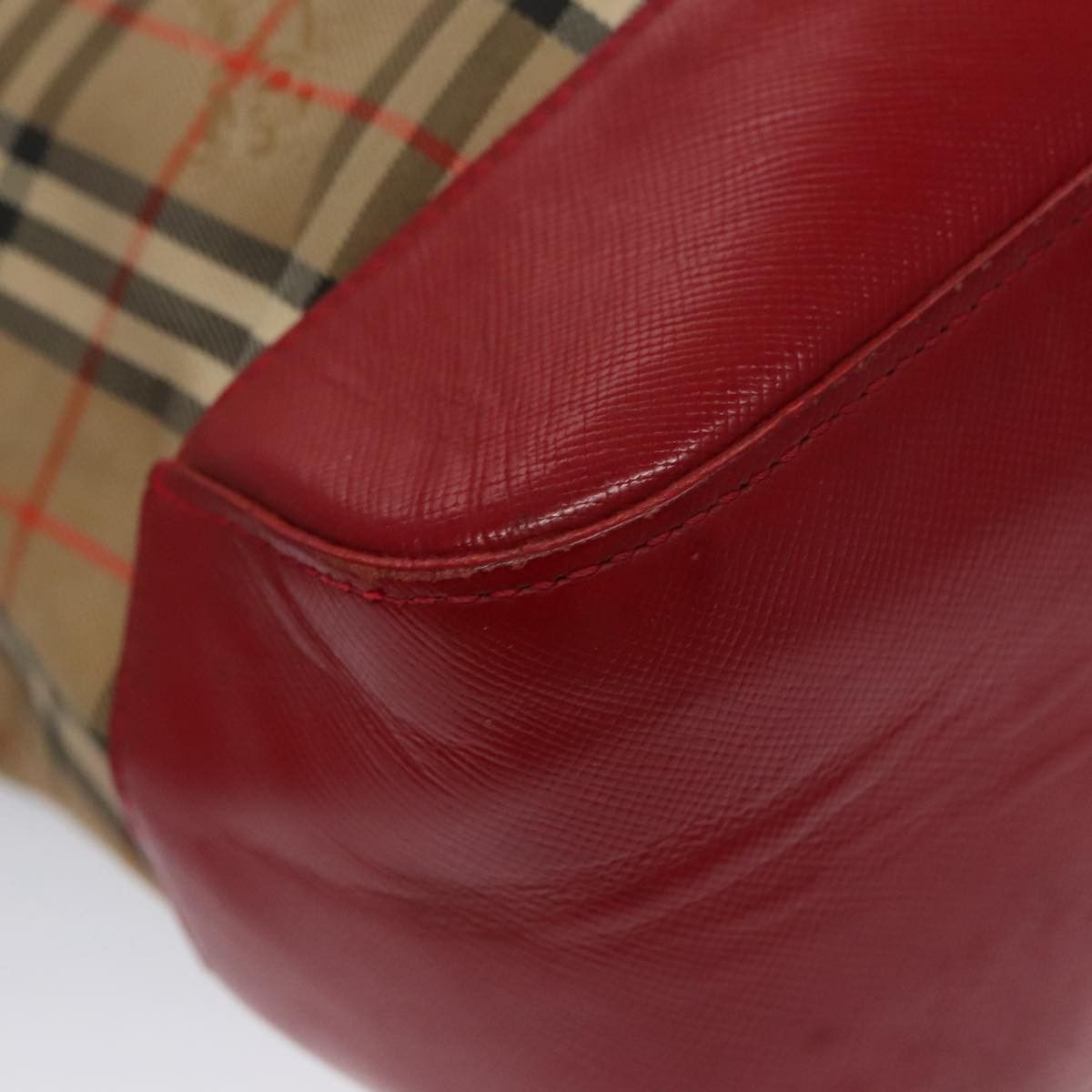 Burberry Nova Check Beige Canvas Shoulder Bag (Pre-Owned) Size ONE SIZE - 8 Thumbnail