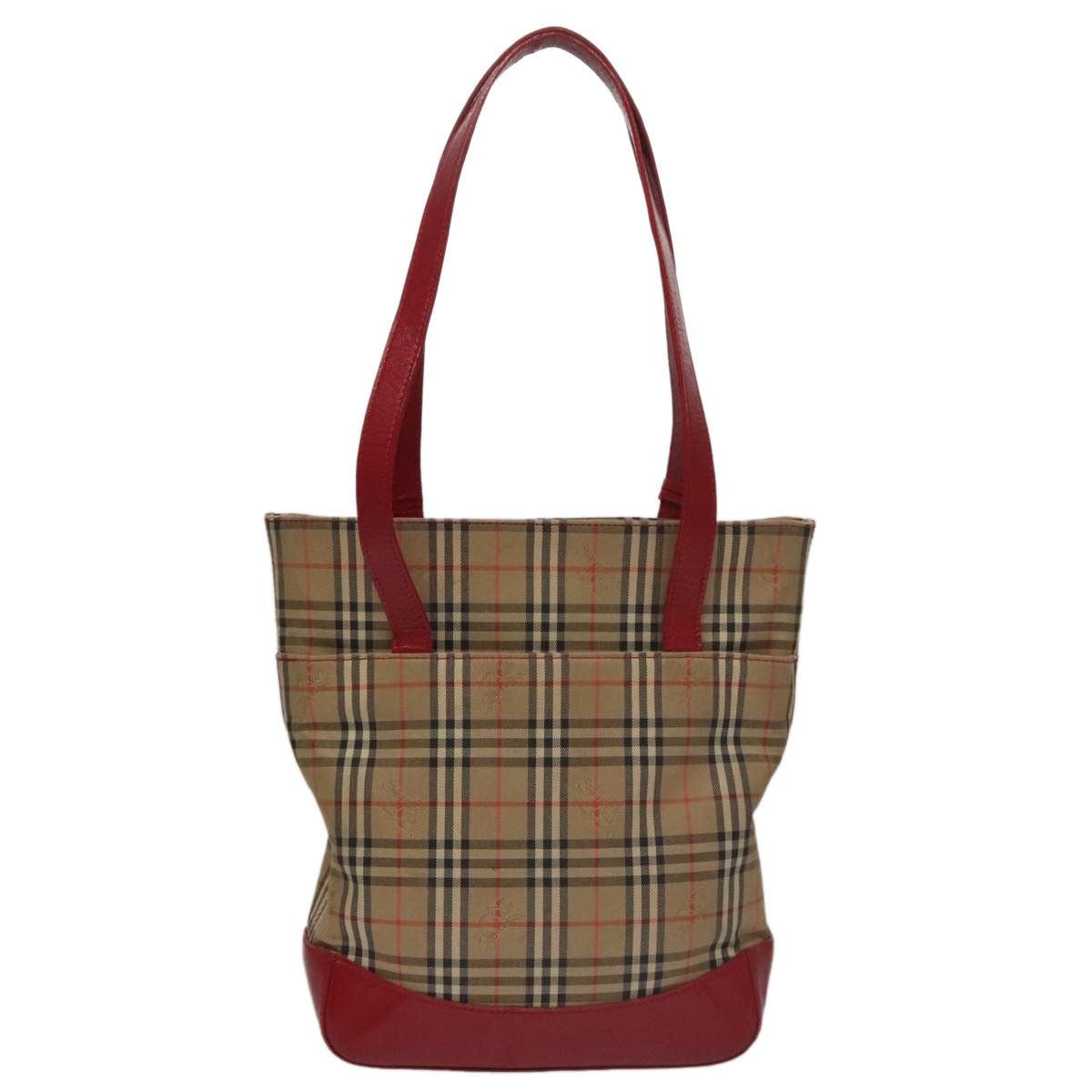 Burberry Nova Check Beige Canvas Shoulder Bag (Pre-Owned) Size ONE SIZE - 2 Thumbnail