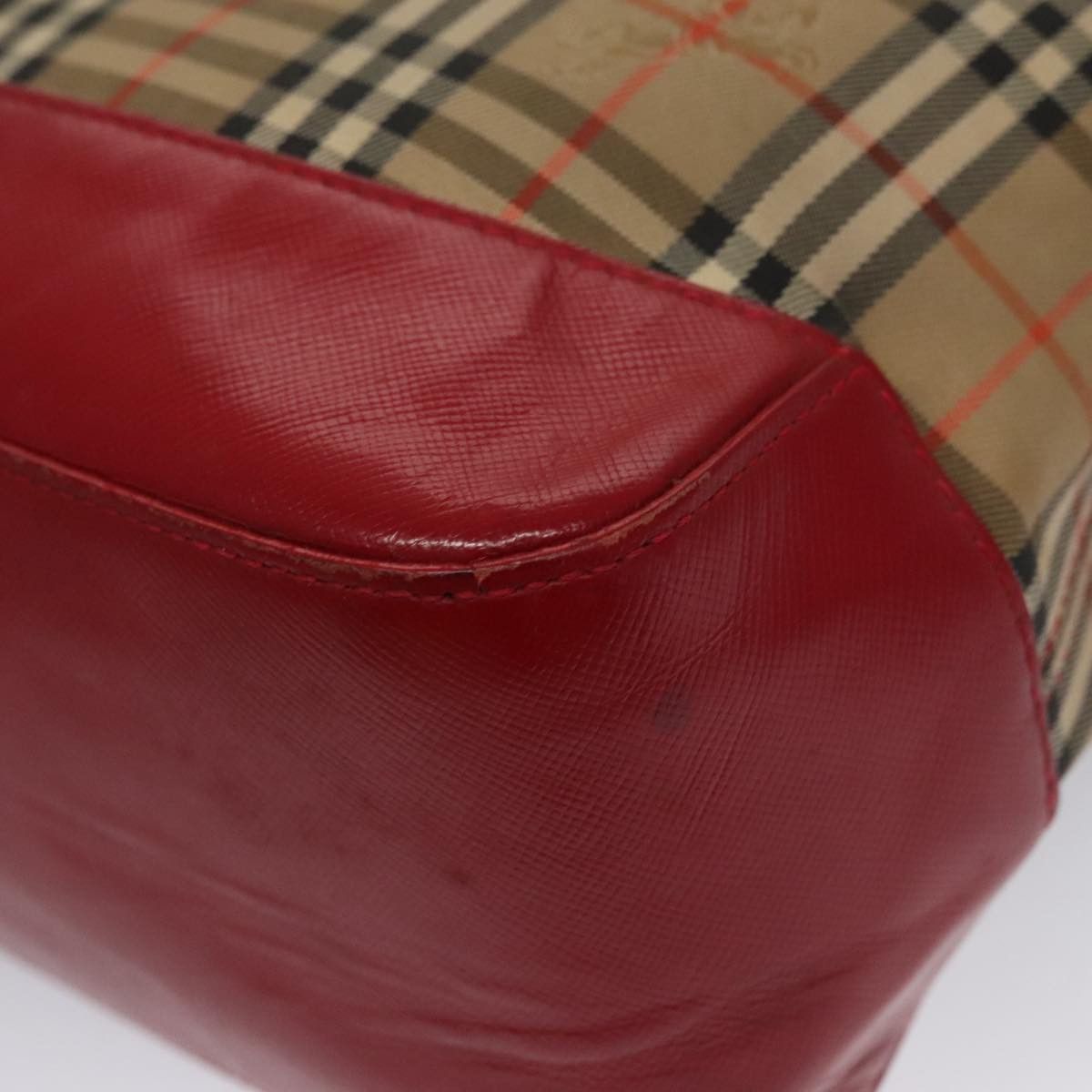 Burberry Nova Check Beige Canvas Shoulder Bag (Pre-Owned) Size ONE SIZE - 9 Thumbnail