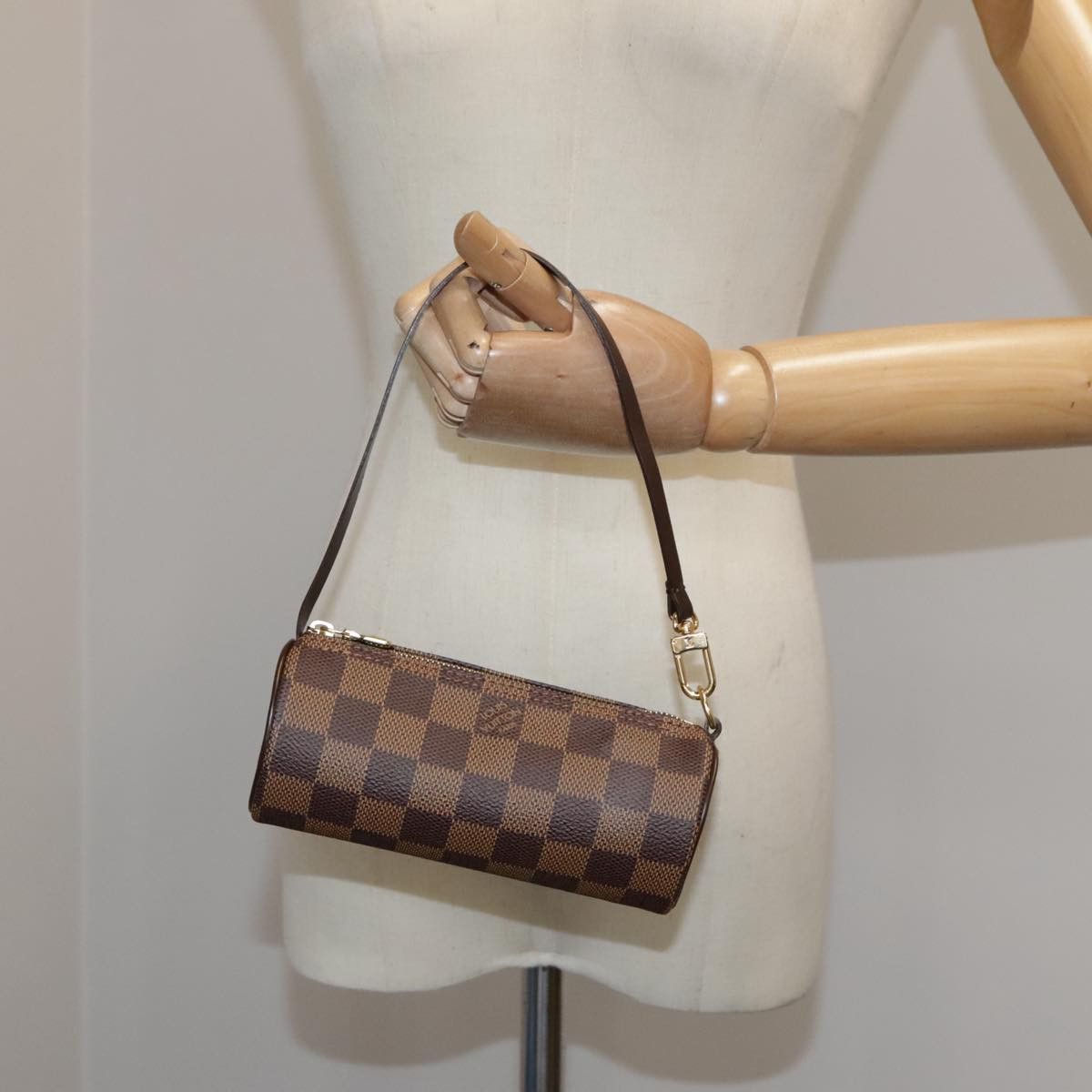 Louis Vuitton Mini Baby Papillon Brown Canvas Clutch Bag (Pre-Owned) Size ONE SIZE - 18 Thumbnail