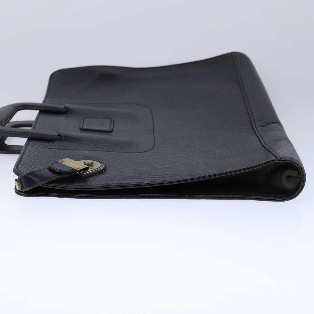 Burberry Black Leather Briefcase Bag (Pre-Owned) Size ONE SIZE - 3 Thumbnail