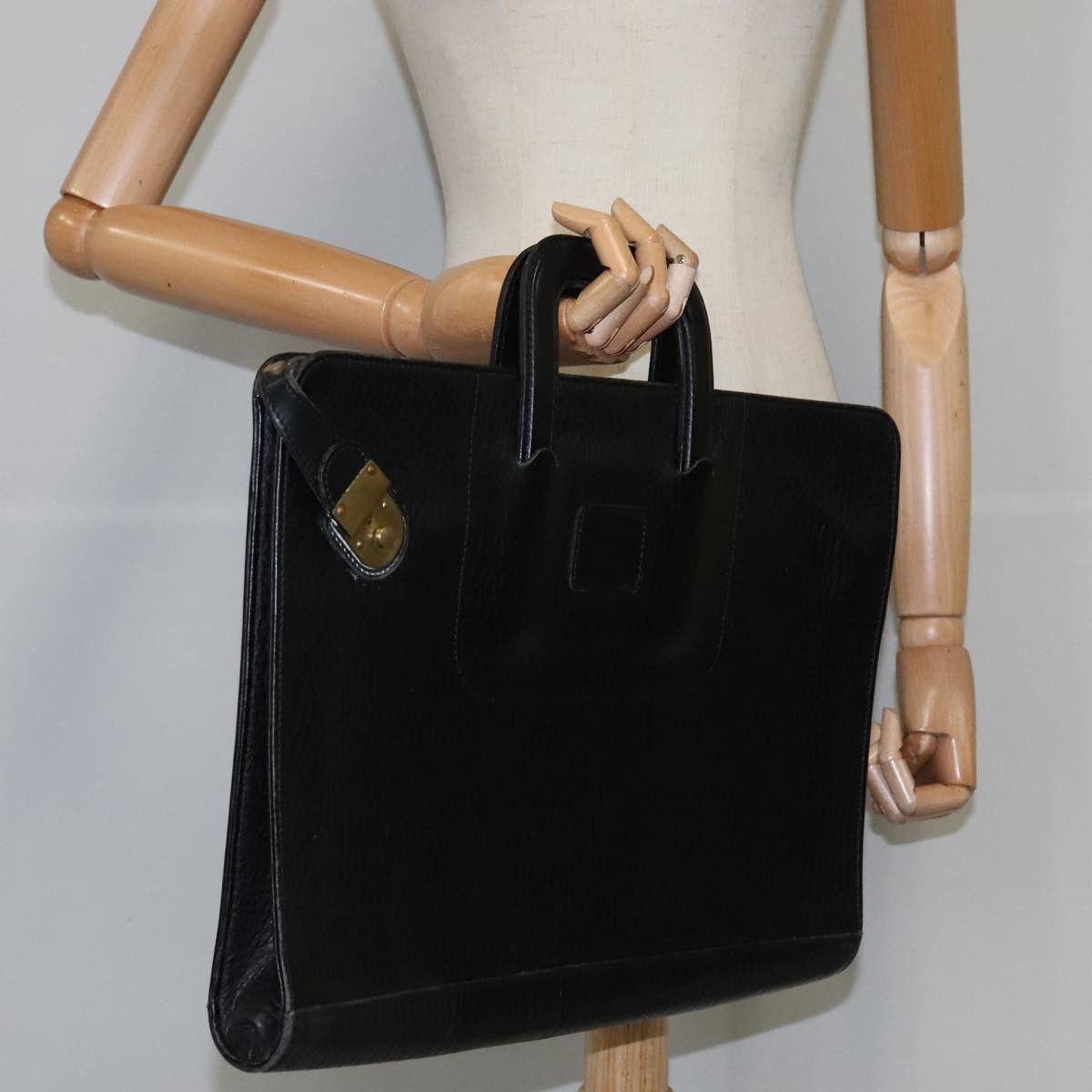 Burberry Black Leather Briefcase Bag (Pre-Owned) Size ONE SIZE - 14 Thumbnail