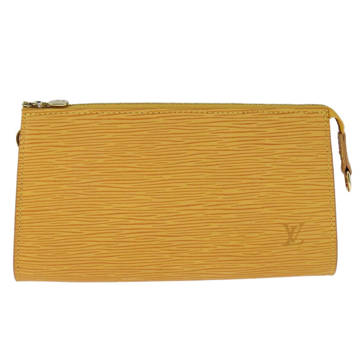 Louis Vuitton Pochette Accessoire Yellow Leather Clutch Bag (Pre-Owned) Size ONE SIZE - 17 Thumbnail
