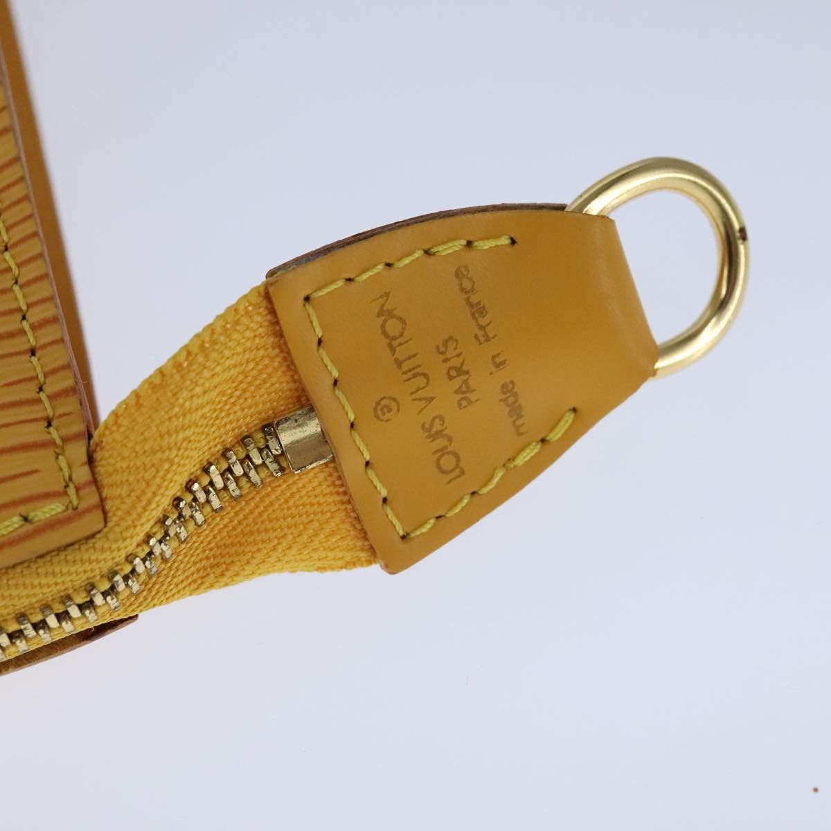 Louis Vuitton Pochette Accessoire Yellow Leather Clutch Bag (Pre-Owned) Size ONE SIZE - 13 Thumbnail