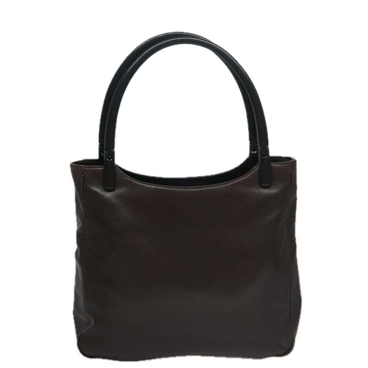 Prada Brown Leather Tote Bag (Pre-Owned) Size ONE SIZE - 2 Thumbnail
