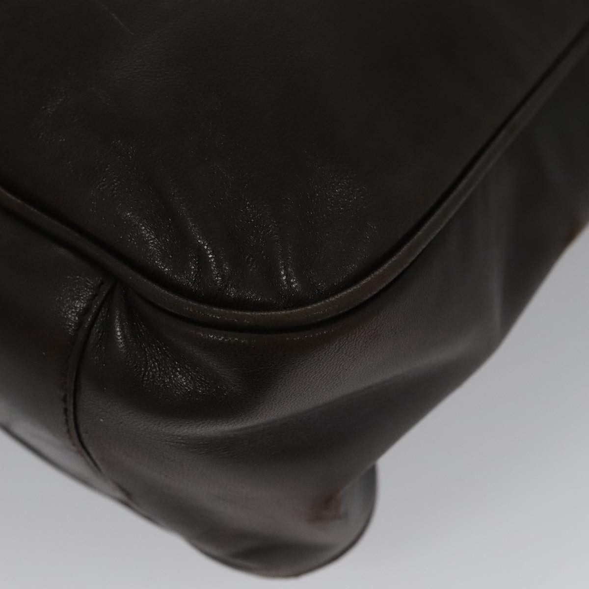 Prada Brown Leather Tote Bag (Pre-Owned) Size ONE SIZE - 10 Thumbnail