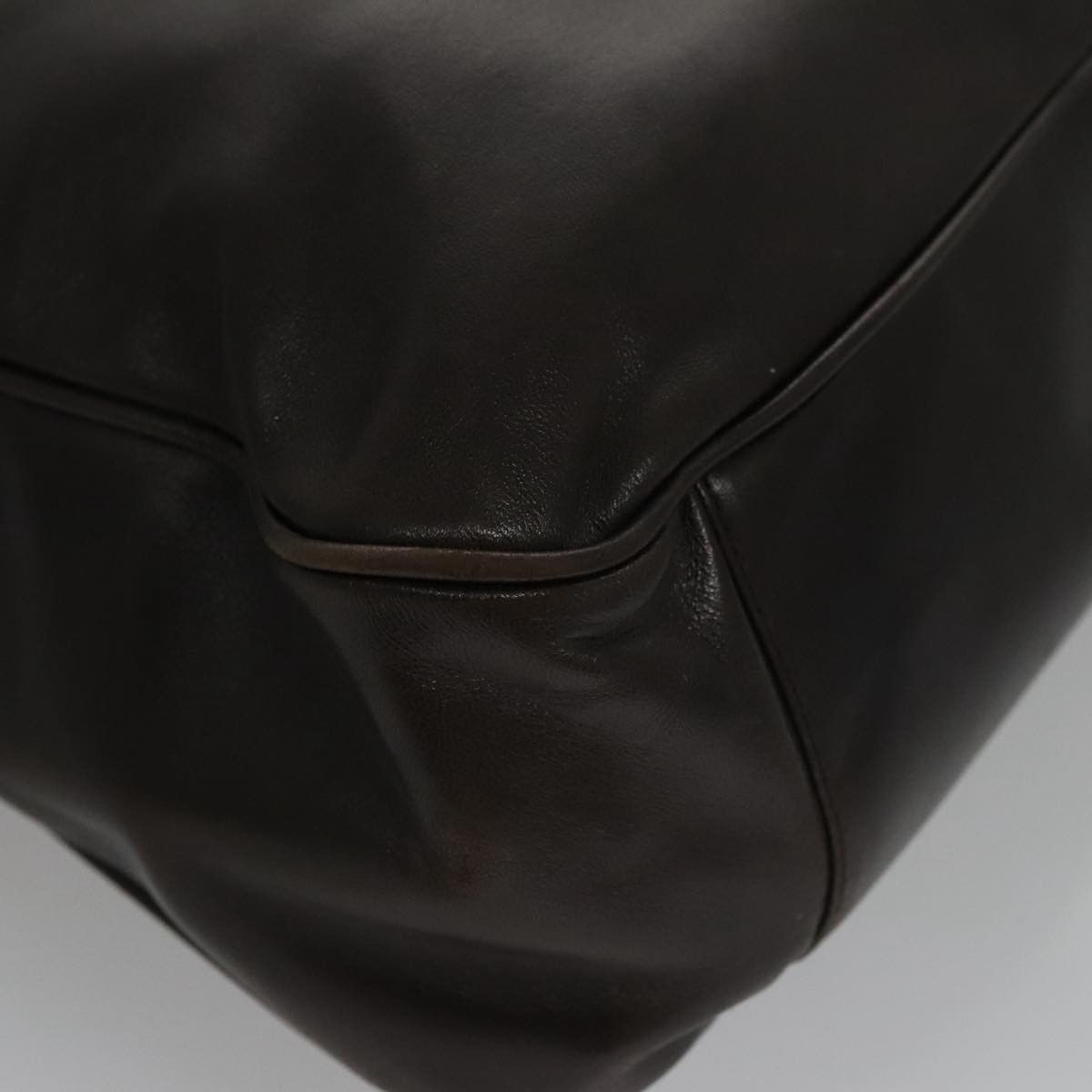 Prada Brown Leather Tote Bag (Pre-Owned) Size ONE SIZE - 7 Thumbnail