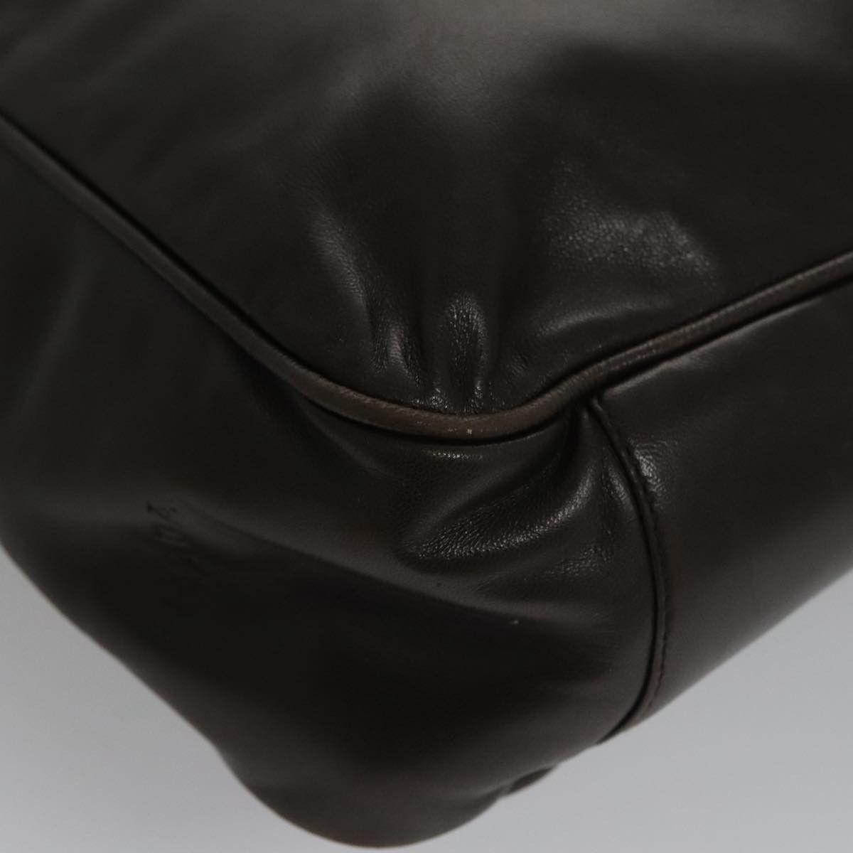 Prada Brown Leather Tote Bag (Pre-Owned) Size ONE SIZE - 9 Thumbnail