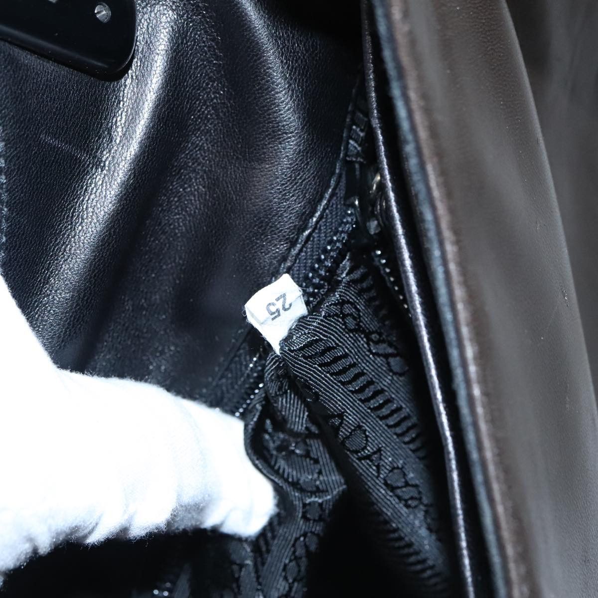 Prada Brown Leather Tote Bag (Pre-Owned) Size ONE SIZE - 13 Thumbnail