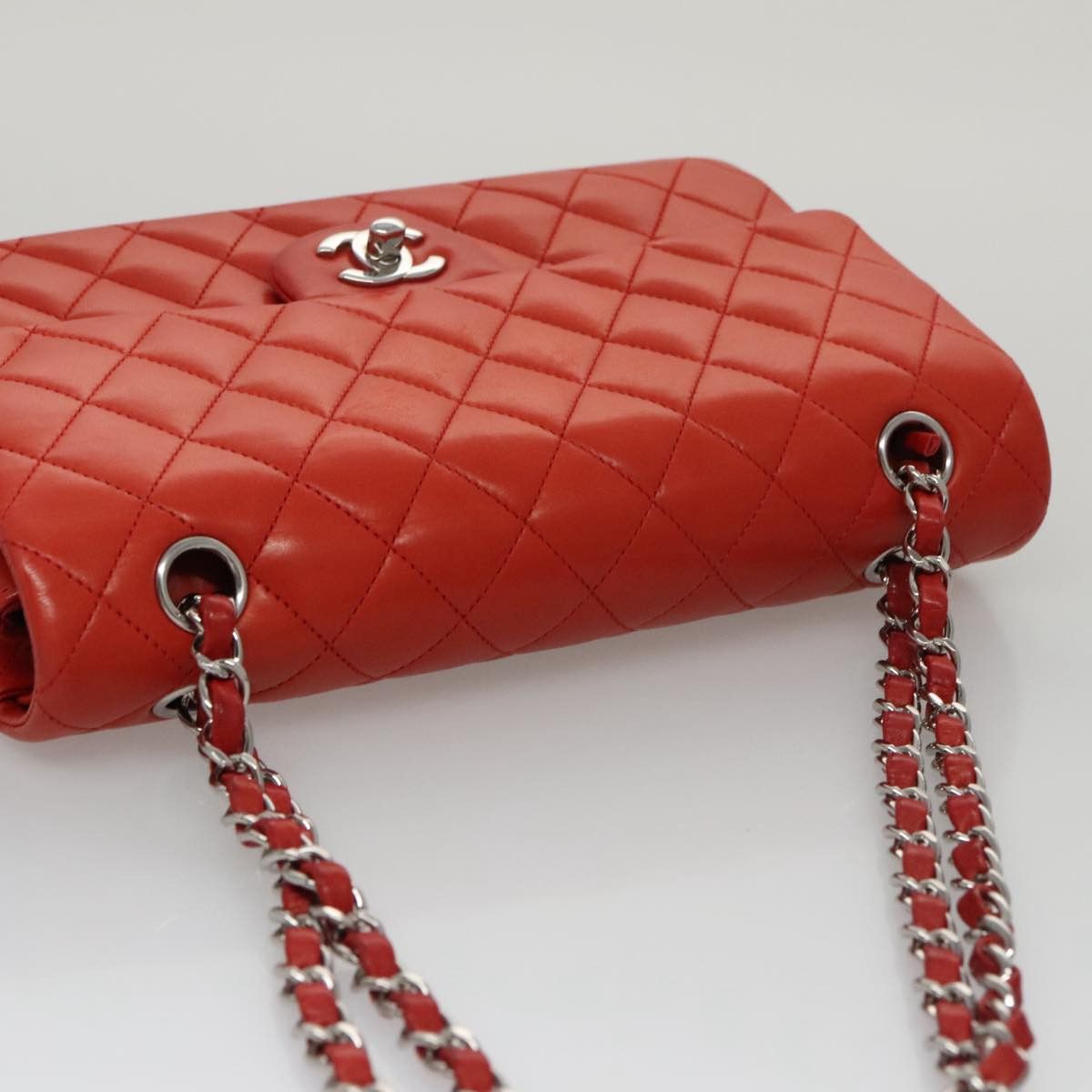 Chanel Timeless 26 Red Leather Shoulder Bag (Pre-Owned) Size ONE SIZE - 5 Thumbnail