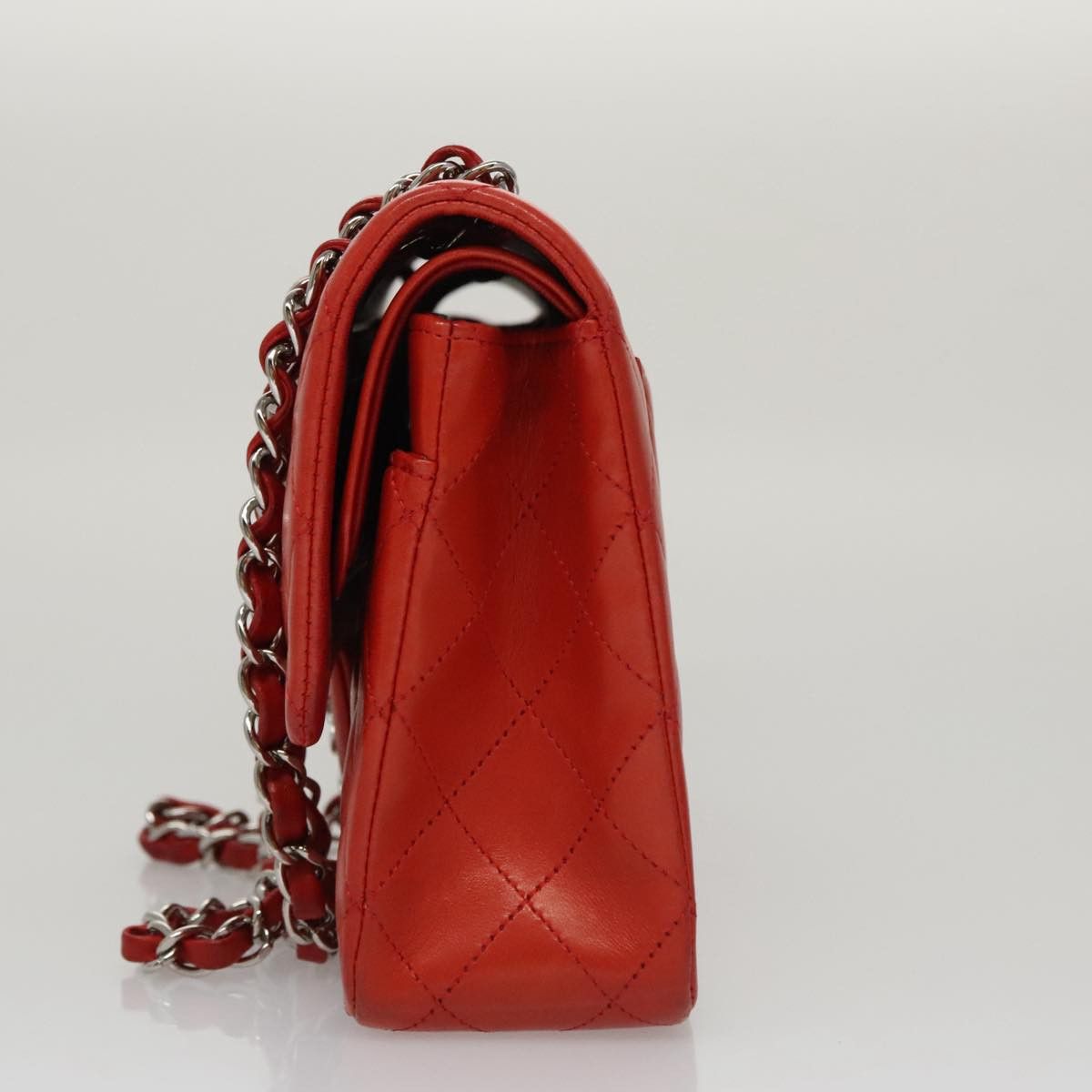 Chanel Timeless 26 Red Leather Shoulder Bag (Pre-Owned) Size ONE SIZE - 3 Thumbnail
