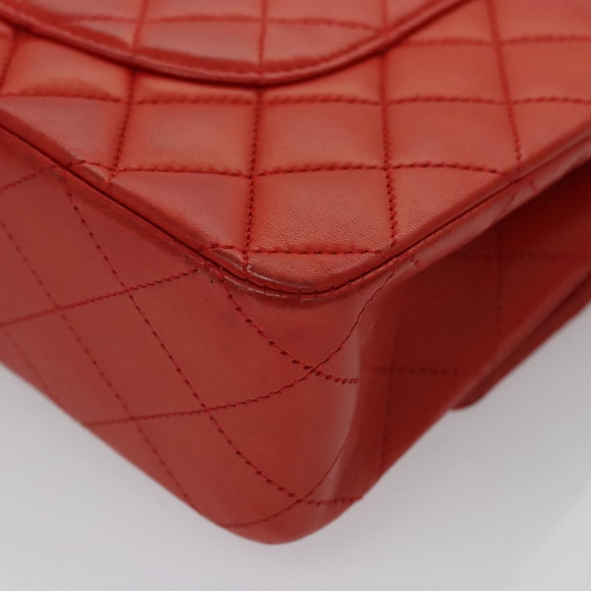 Chanel Timeless 26 Red Leather Shoulder Bag (Pre-Owned) Size ONE SIZE - 8 Thumbnail