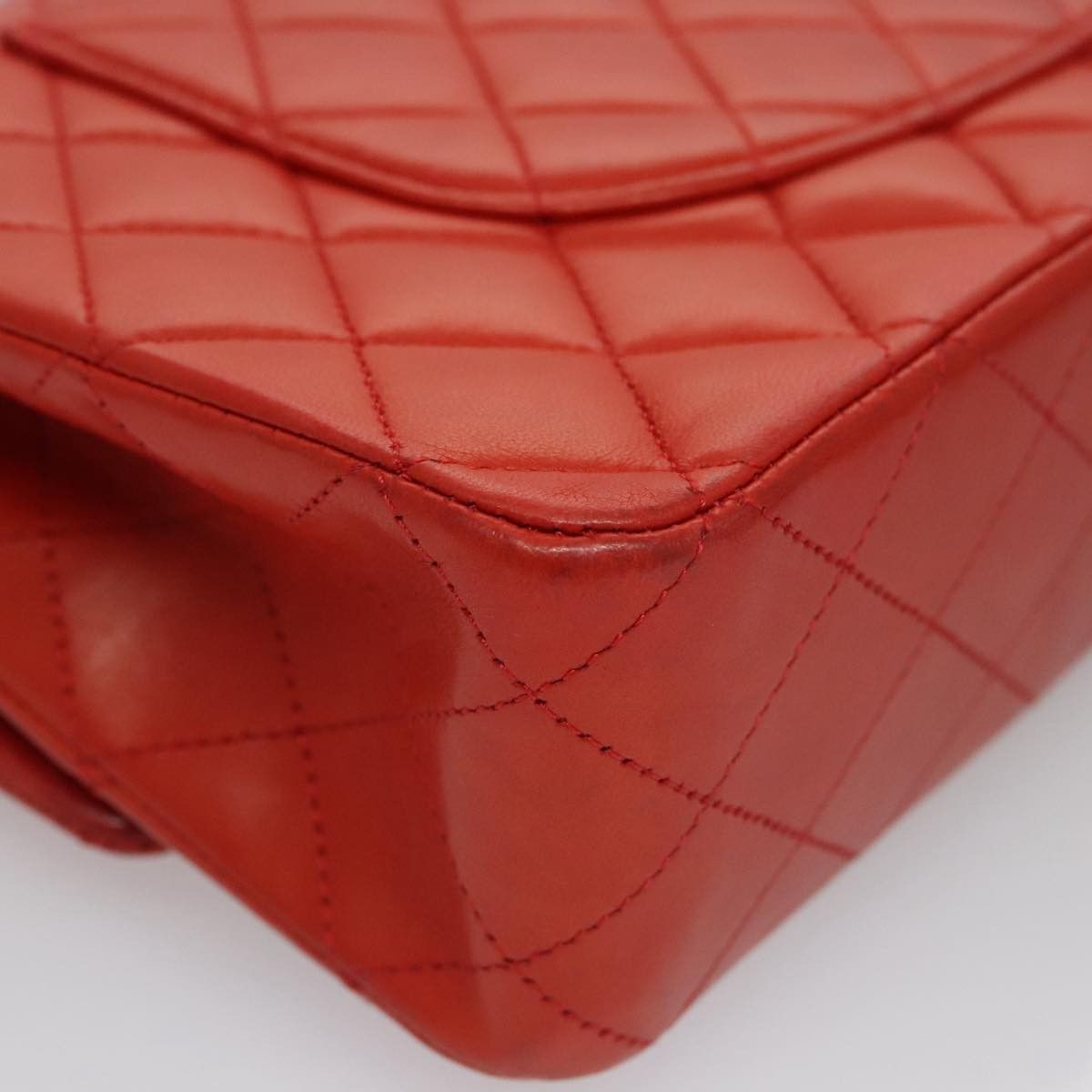 Chanel Timeless 26 Red Leather Shoulder Bag (Pre-Owned) Size ONE SIZE - 9 Thumbnail