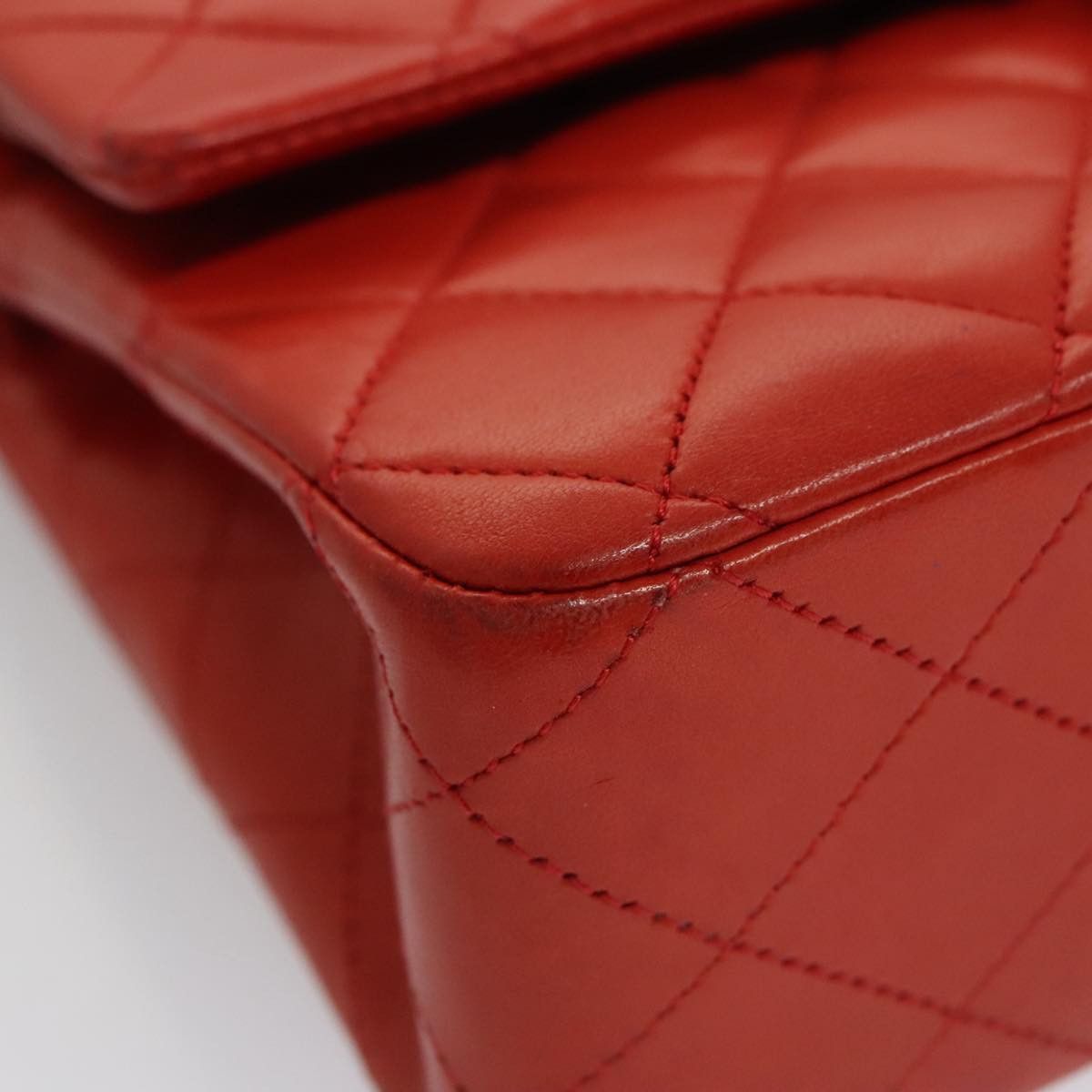 Chanel Timeless 26 Red Leather Shoulder Bag (Pre-Owned) Size ONE SIZE - 6 Thumbnail