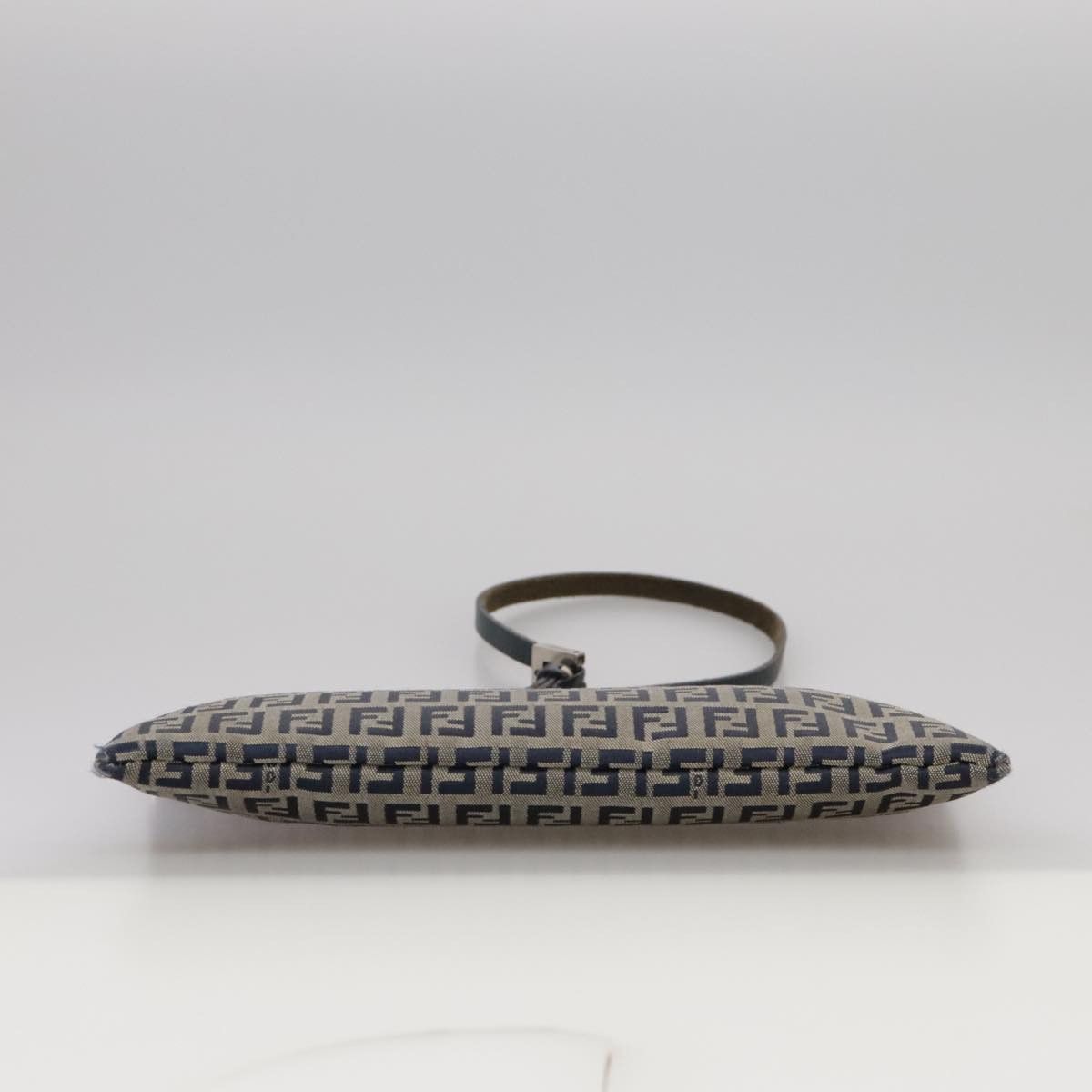 Fendi Zucchino Navy Canvas Shoulder Bag (Pre-Owned) Size ONE SIZE - 20 Thumbnail