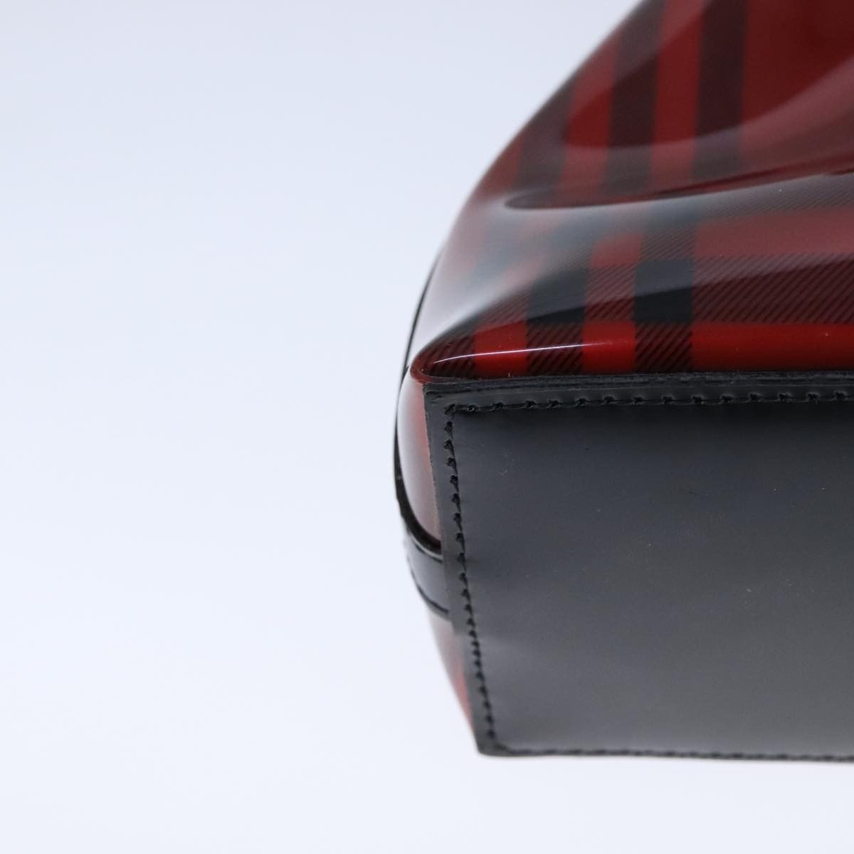 Burberry Nova Check Red Vinyl Shoulder Bag (Pre-Owned) Size ONE SIZE - 9 Thumbnail