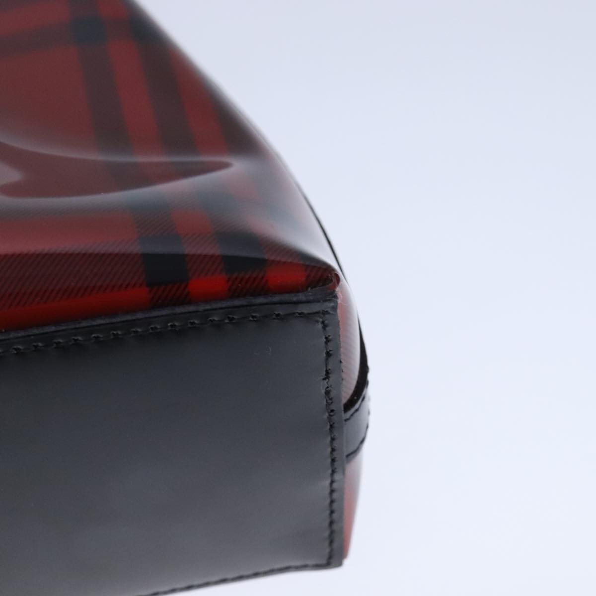Burberry Nova Check Red Vinyl Shoulder Bag (Pre-Owned) Size ONE SIZE - 10 Thumbnail