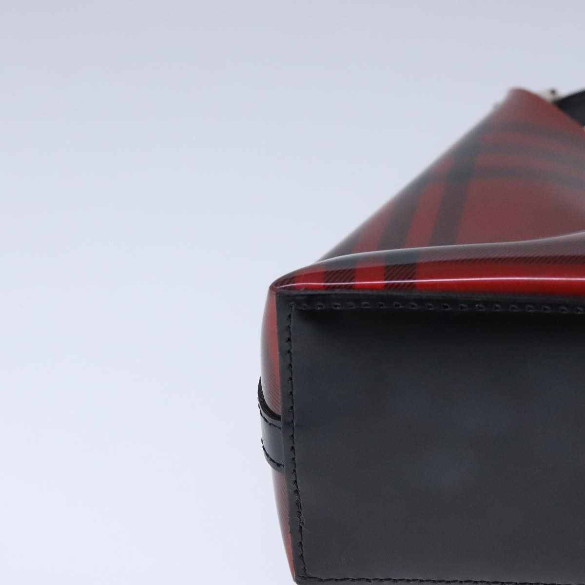 Burberry Nova Check Red Vinyl Shoulder Bag (Pre-Owned) Size ONE SIZE - 7 Thumbnail