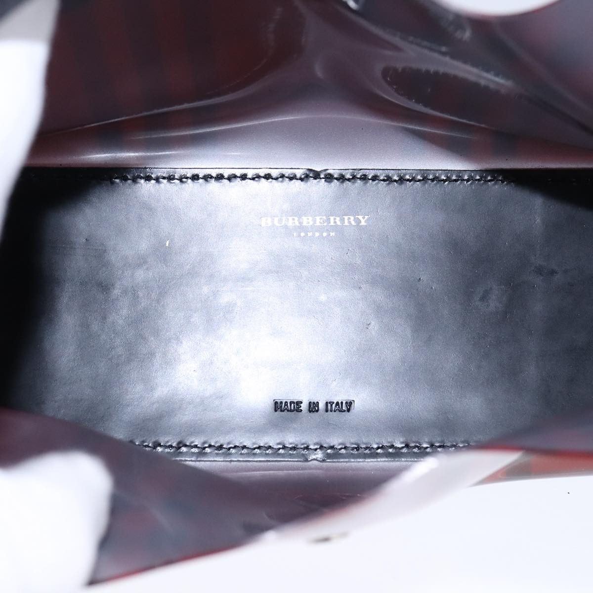 Burberry Nova Check Red Vinyl Shoulder Bag (Pre-Owned) Size ONE SIZE - 12 Thumbnail