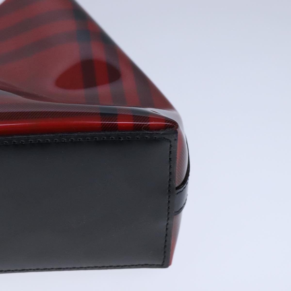 Burberry Nova Check Red Vinyl Shoulder Bag (Pre-Owned) Size ONE SIZE - 8 Thumbnail