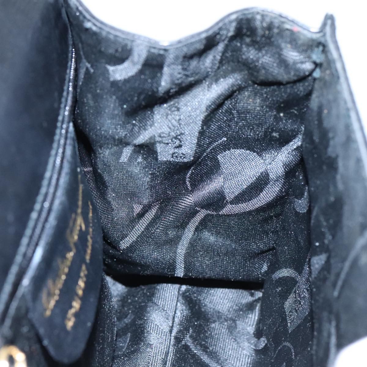 Salvatore Ferragamo Vara Black Leather Handbag (Pre-Owned) Size ONE SIZE - 12 Thumbnail