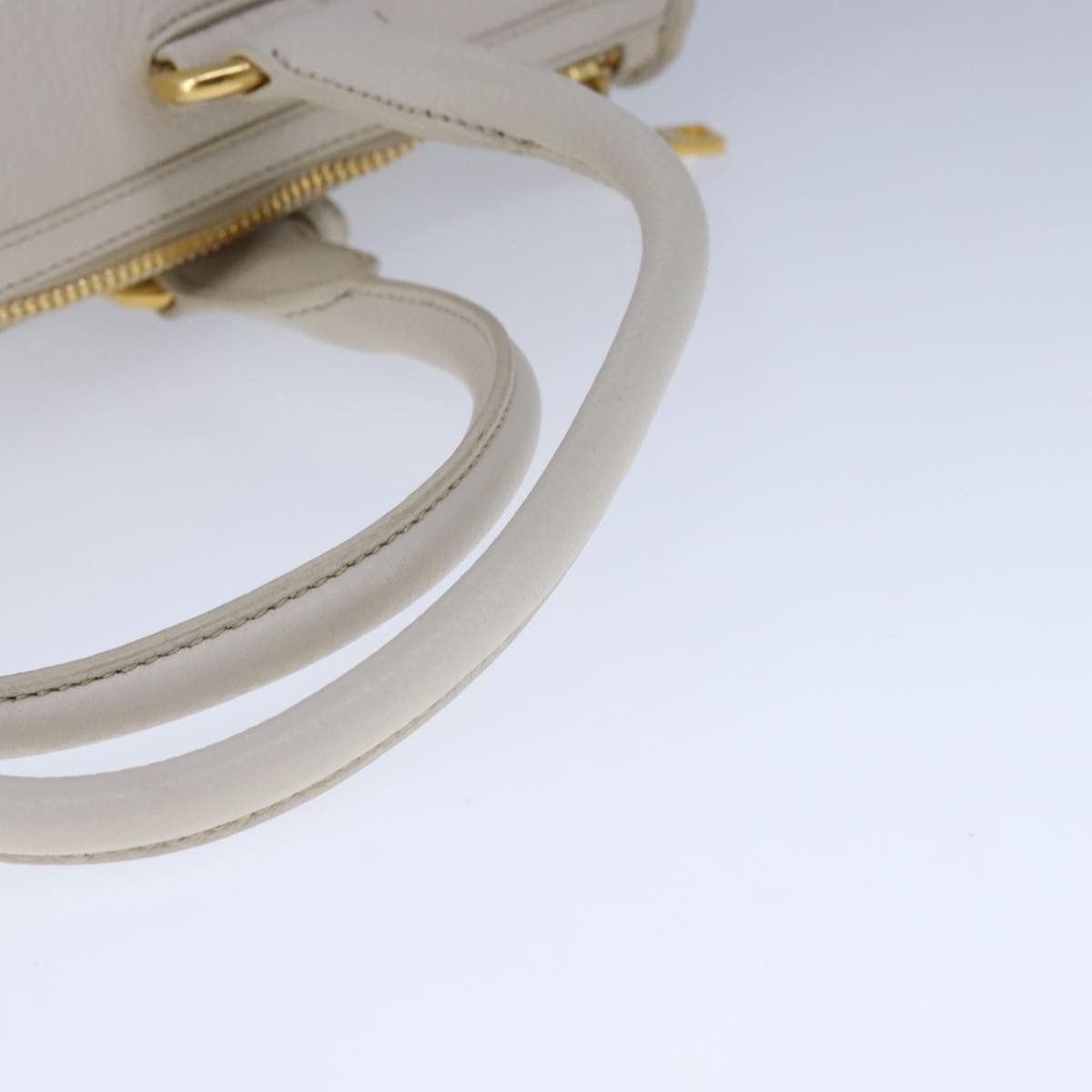 Prada Vitello White Leather Handbag (Pre-Owned) Size ONE SIZE - 5 Thumbnail