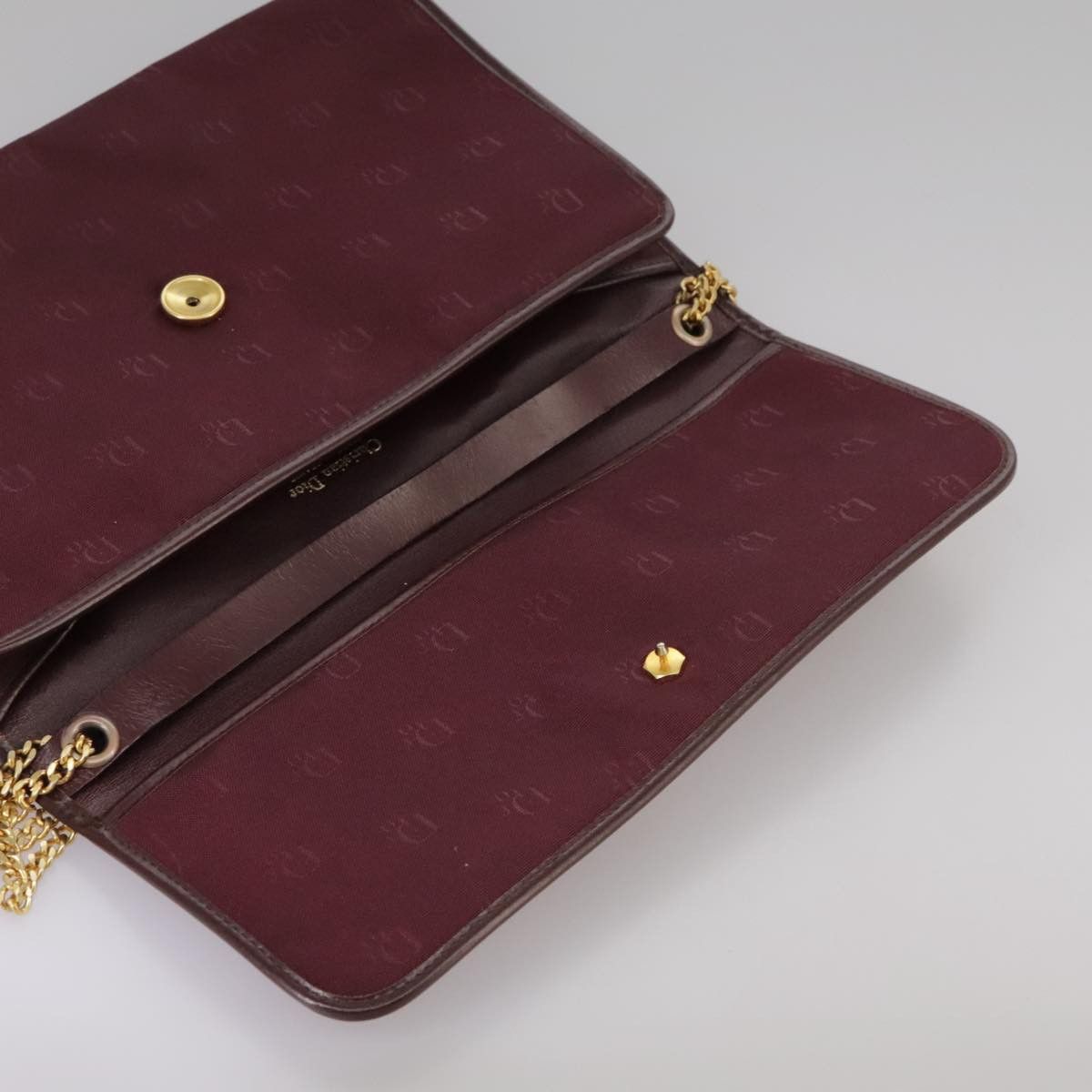 Dior Burgundy Synthetic Shoulder Bag (Pre-Owned) Size ONE SIZE - 16 Thumbnail