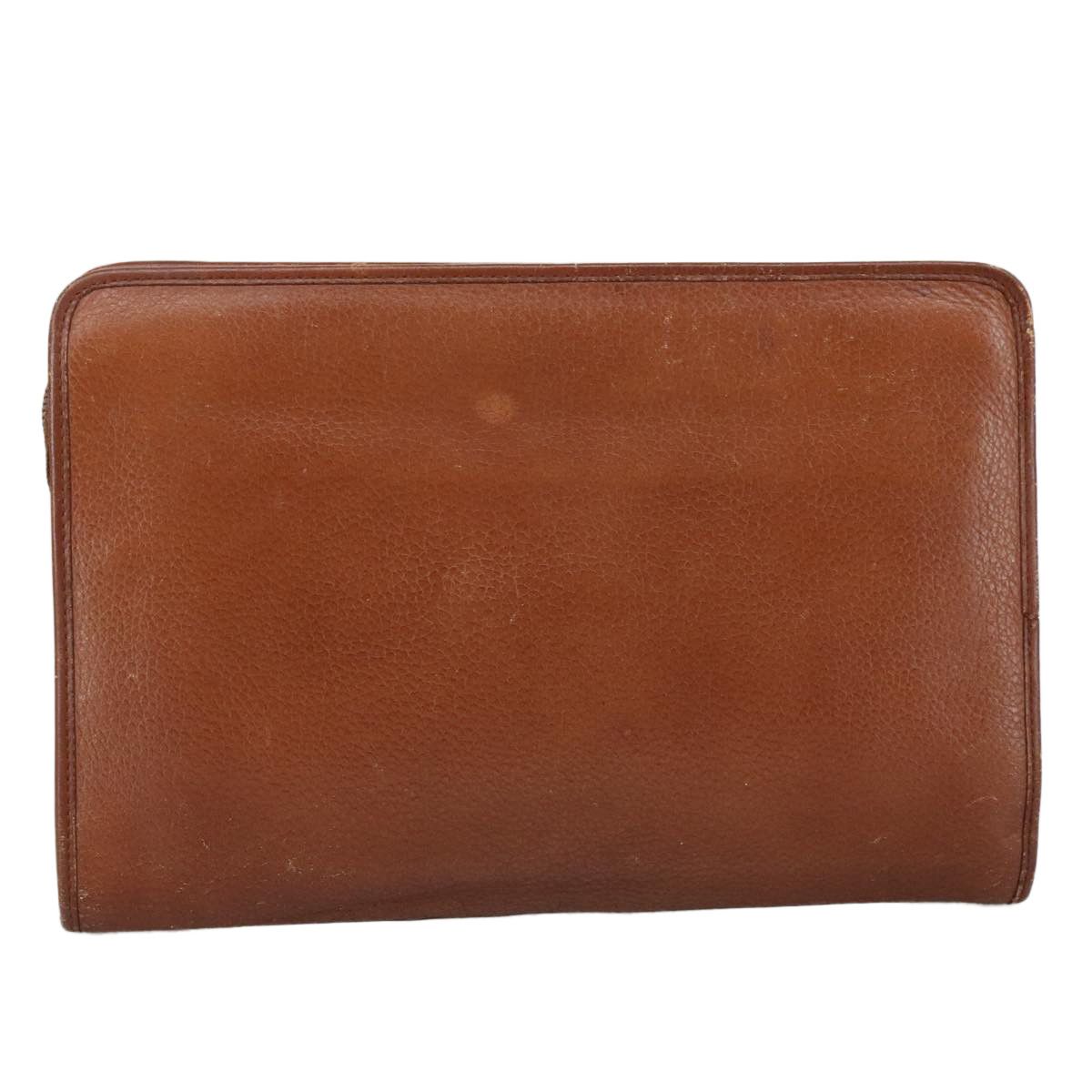 Burberry Brown Leather Clutch Bag (Pre-Owned) Size ONE SIZE - 2 Thumbnail