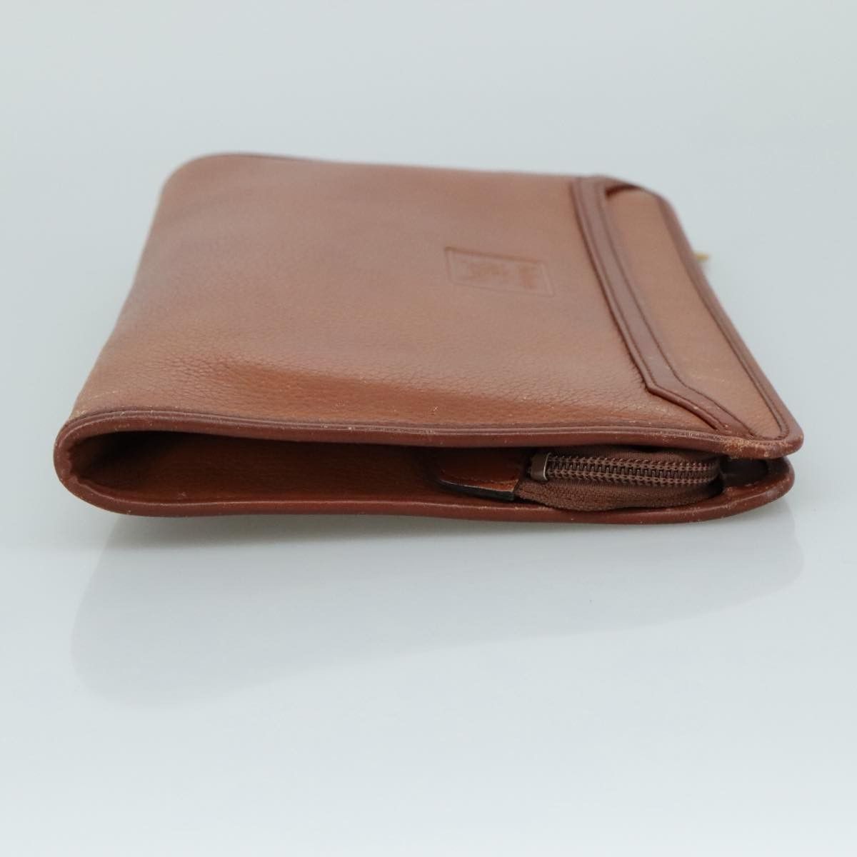 Burberry Brown Leather Clutch Bag (Pre-Owned) Size ONE SIZE - 3 Thumbnail