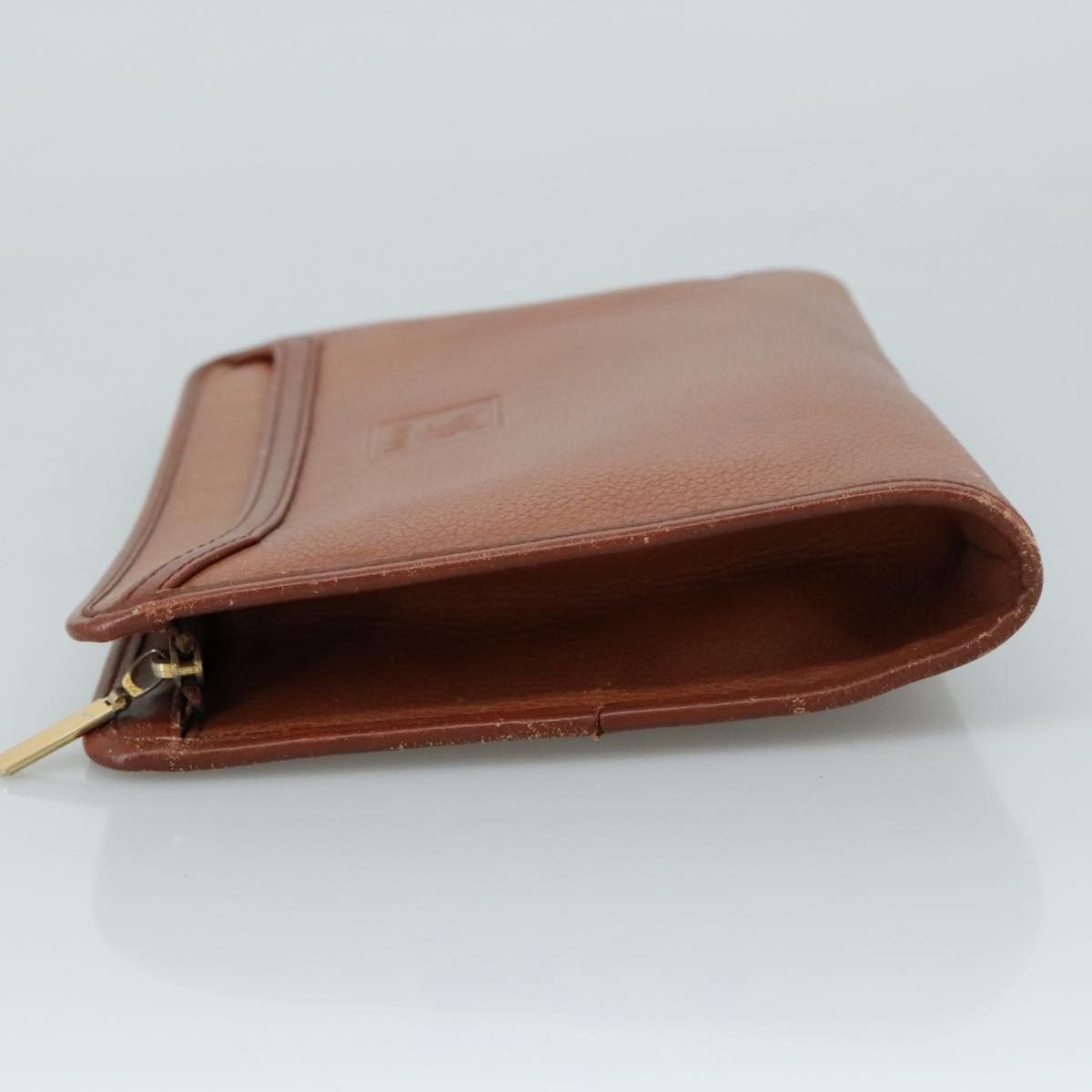 Burberry Brown Leather Clutch Bag (Pre-Owned) Size ONE SIZE - 4 Thumbnail