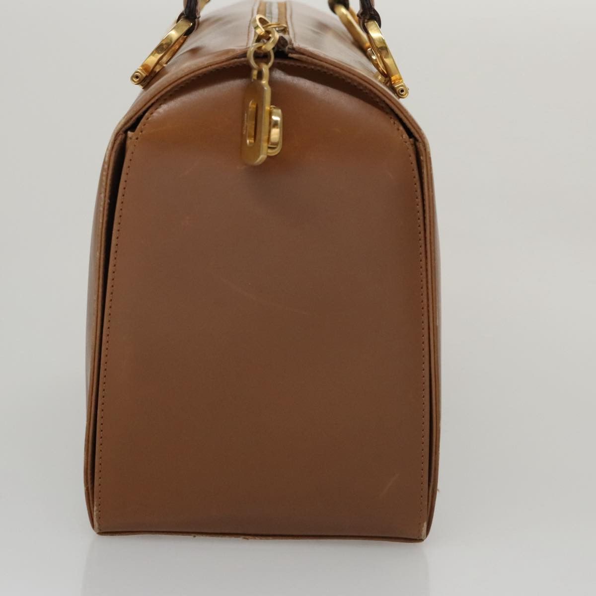 Salvatore Ferragamo Gancini Brown Leather Handbag (Pre-Owned) Size ONE SIZE - 4 Thumbnail
